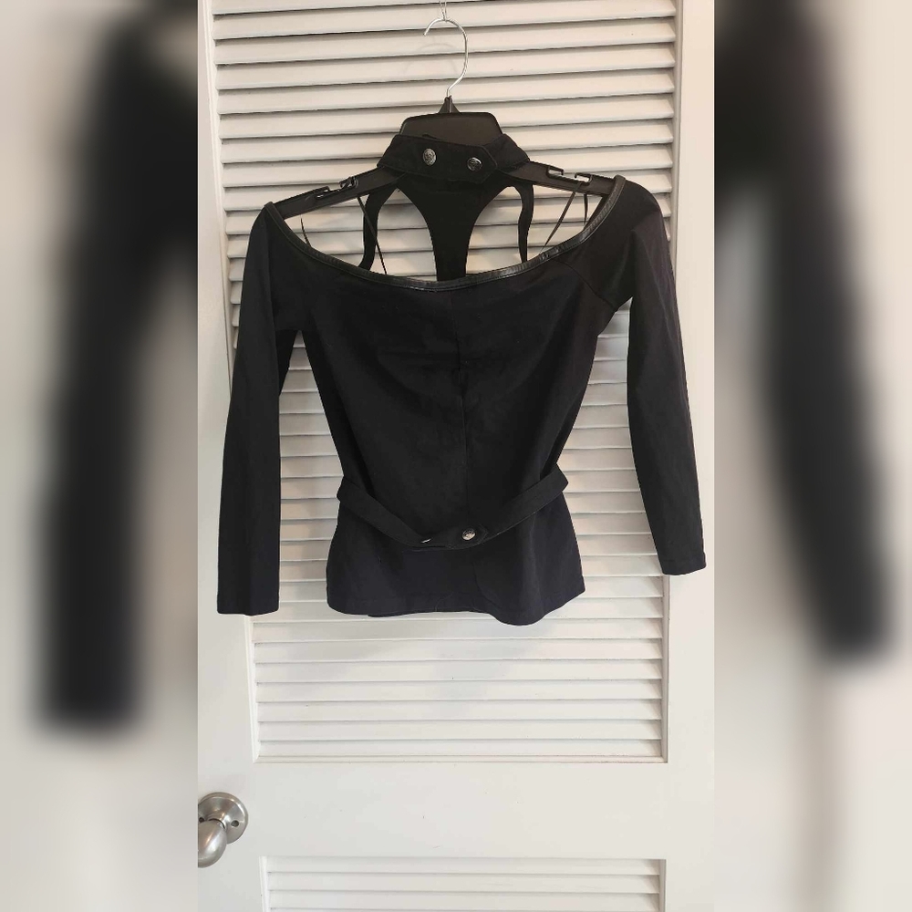 Killstar "siege" black halter top - Picture 2 of 4